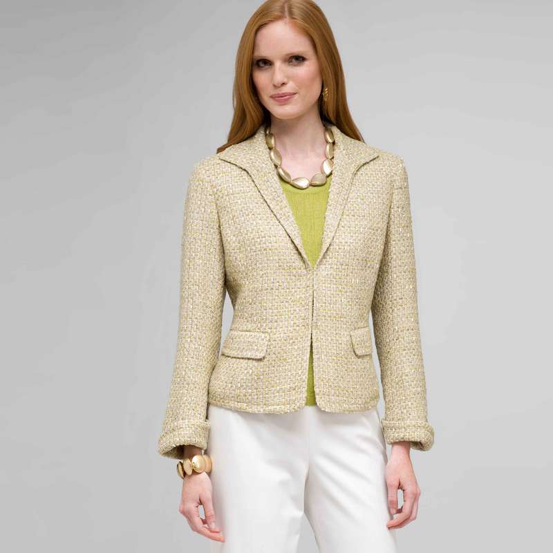 2 Pocket Trim Jacket, Keylime Multi, large image number 0