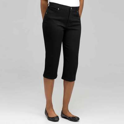 Classic Denim Straight Leg Capri